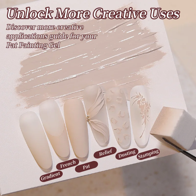 BORN PRETTY 9 Colors Pat Painting Gel Nail Polish Blossom Stamping Design UV LED Soak Off Gel Varnish Gradient Pat Gel Palette - view 3