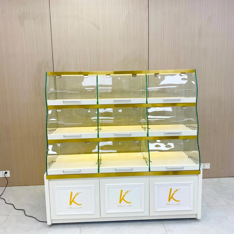 

Customize.Hong Zhan Customized Donut Display Stand Cabinet Retail Donut Store Interior Layout Decoration Donut Shop
