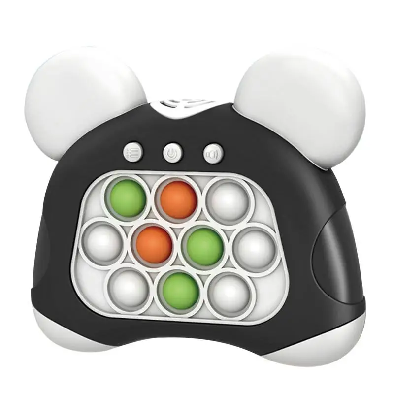 Console de jeu à bulles à poussée rapide créative, jeu Pop lumineux, jouet Fidget avec 5 modes, amusant, à piles, déterminer