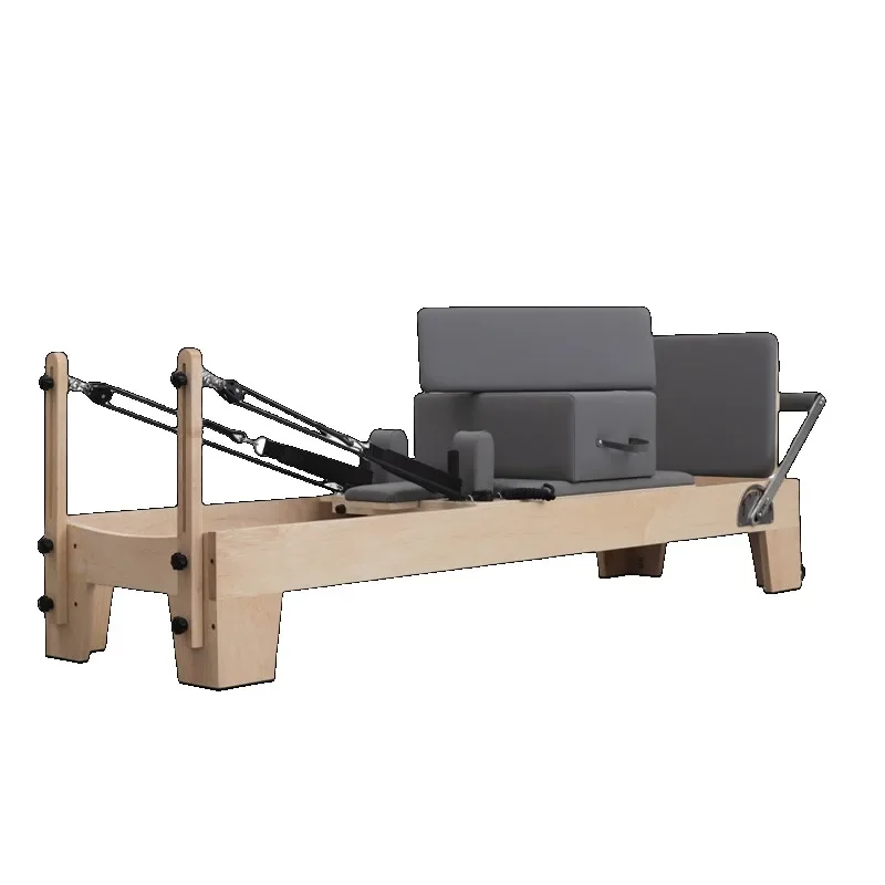

XMSJ Custom Pink Pilates Reformer, China Factory Direct Professional Maple Wood Bed Machine For Studio & Home