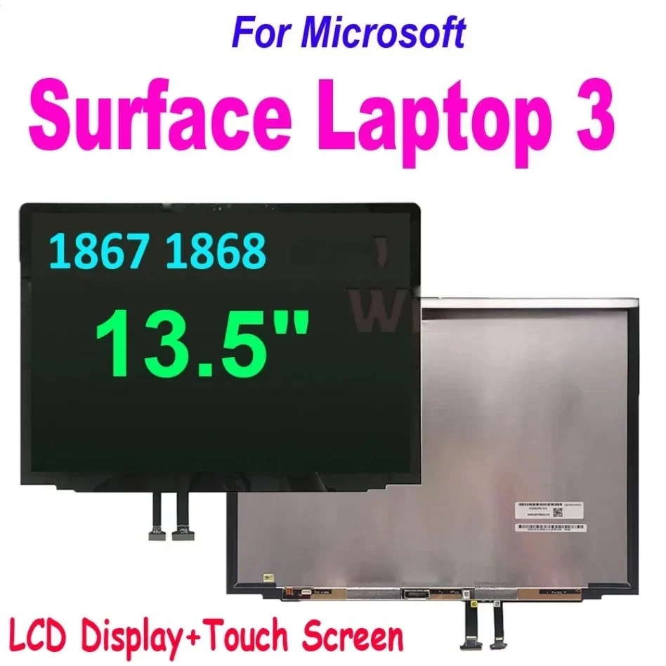 

AAA+ 13.5" 15" LCD For Microsoft Surface Laptop 3 LCD Display Touch Screen Digitizer Assembly for Surface Laptop 3 1867 1868 187