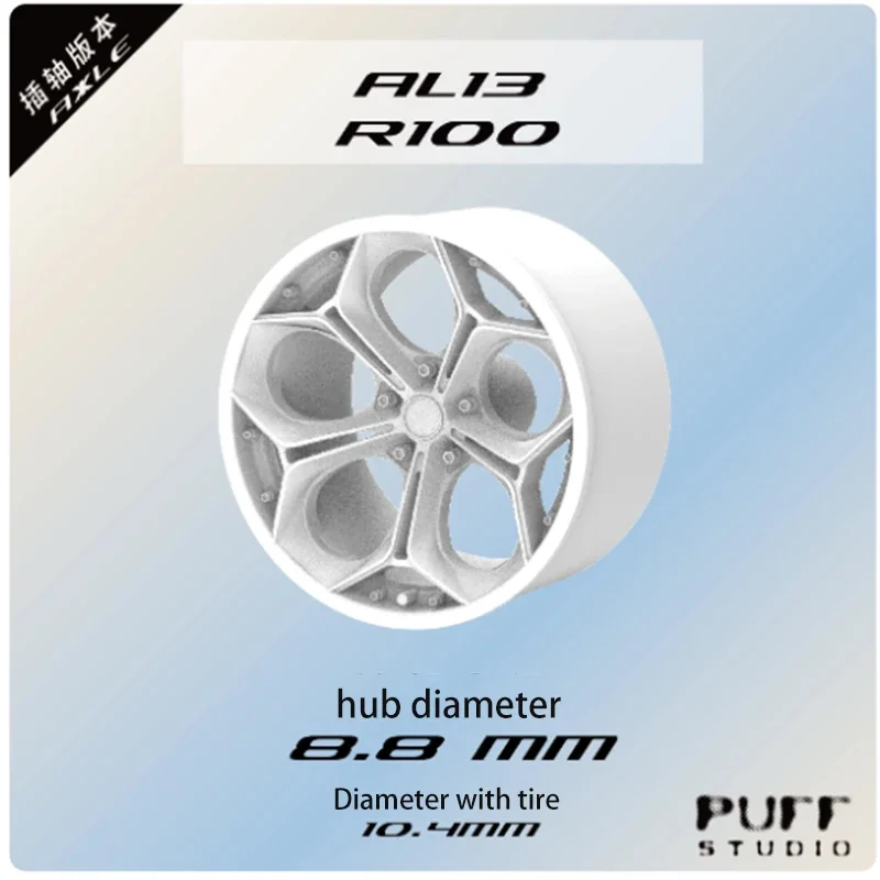 PuffStudio_1/64 Scale Wheel Hub_AL13-R100_8.8mm Plug-in Hub Is Suitable for 1/64 Car Model Modification Accessories