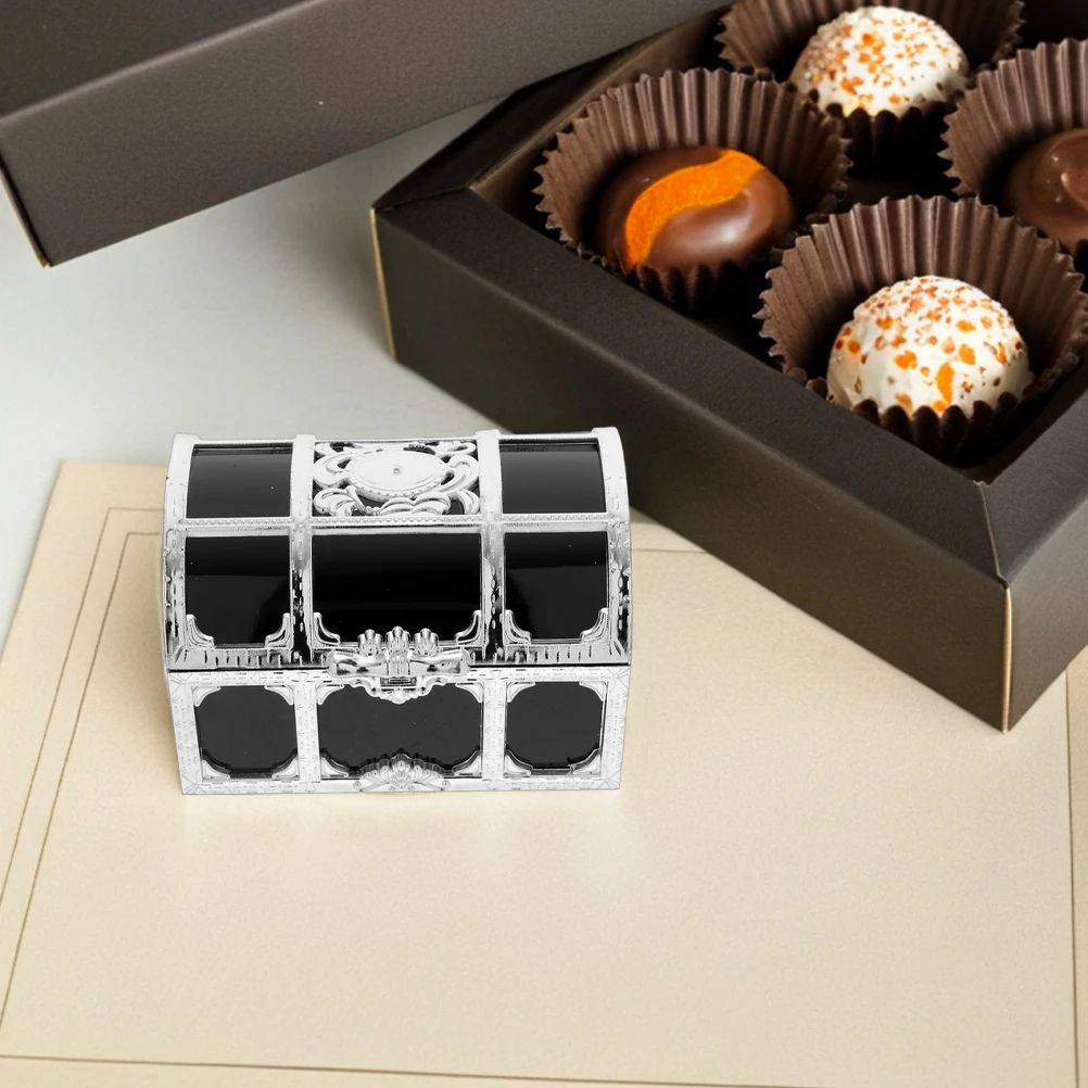 

12Pcs Mini Pirate Treasure Chest Vintage Candy Boxes Party Favor Storage Halloween Christmas Gifts Halloween Treasure Chest