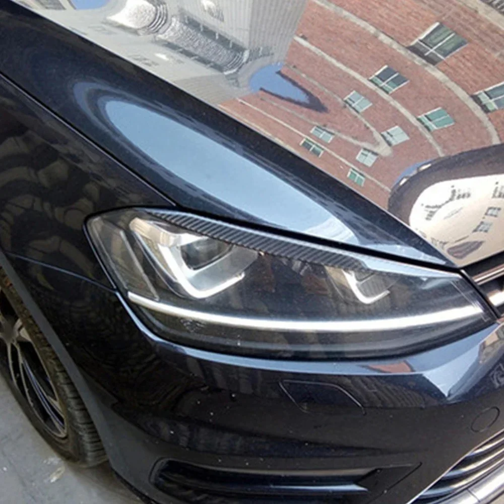 Car Headlight Head Lamp Eyebrow Cover Trim Sticker for Volkswagen VW GOLF 7 Golf7 MK7 GTI Car Exterior Accessories image 2