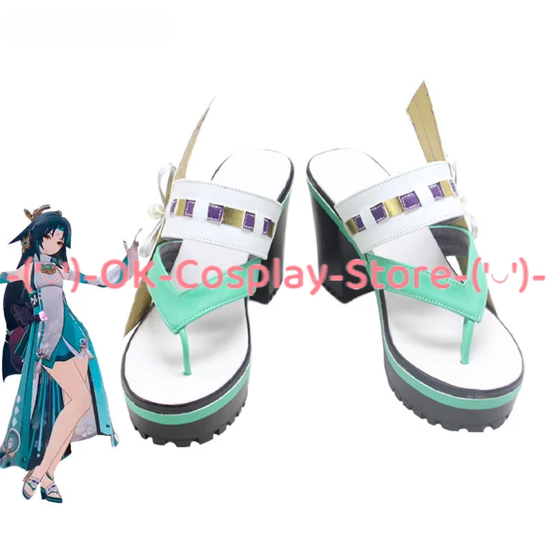 

Yae Miko Xiao Cosplay Shoes Game Genshin Impact Cosplay Prop PU Leather Shoes Halloween Carnival Boots Custom Made