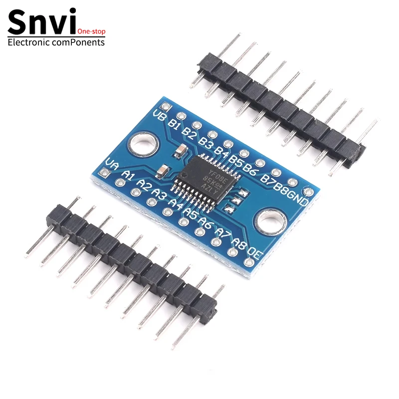 

8 Channel Duel Hole Logic Level Converter TXS0108 TXS0108E Bi-directional Voltage Module for Arduino With Pins