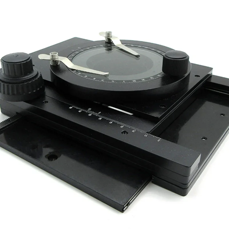 Accesorios de plataforma móvil de precisión para microscopio.