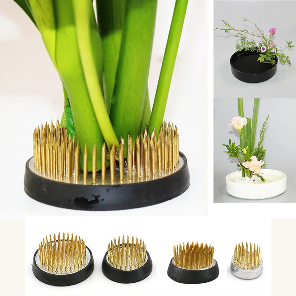 Floristry Spiky Kenzan Needle Ikebana Holder Flower Frog Art Fixed Tool Insert Base Pin