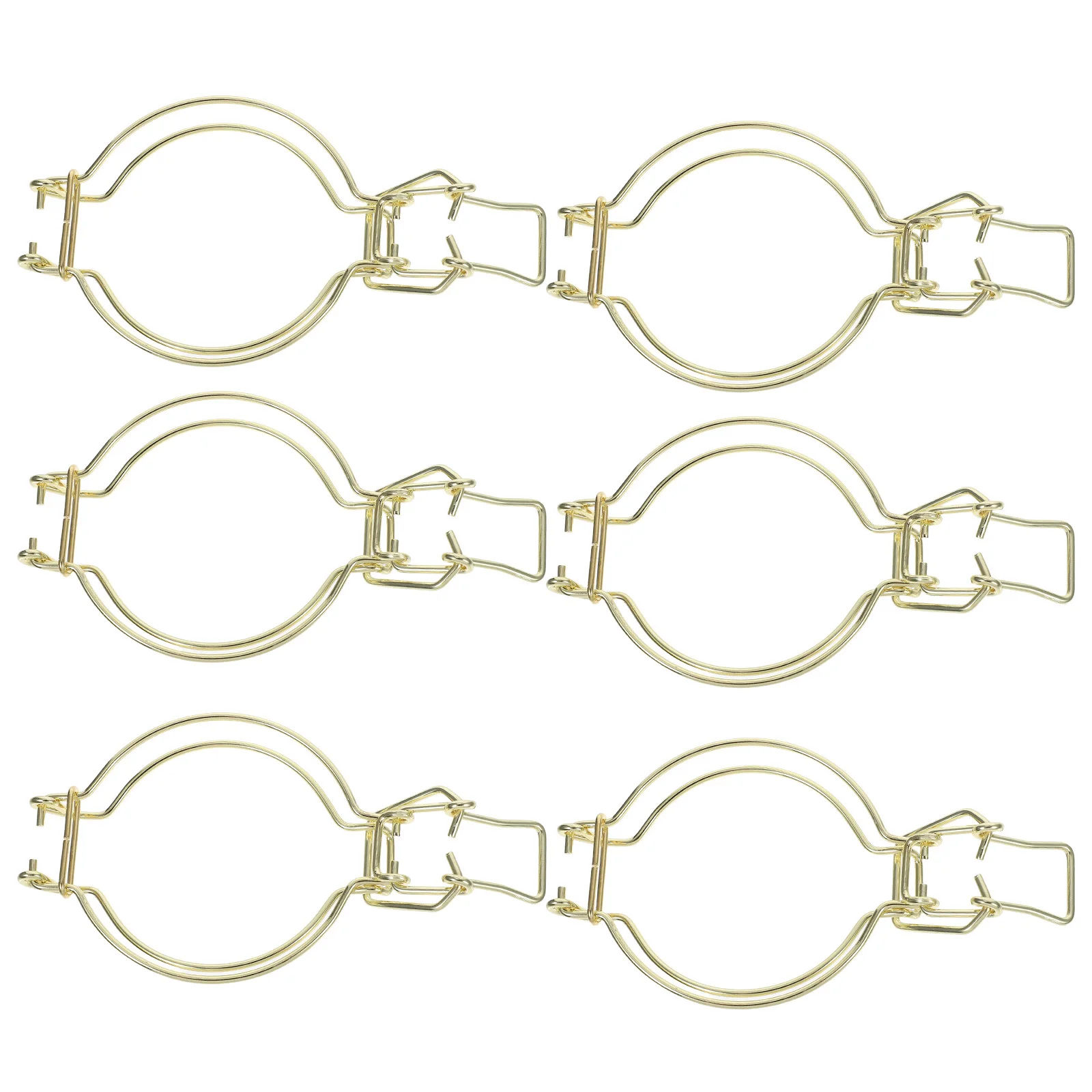 

6Pcs Stainless Steel Airtight Jar Seals Spring Buckle Clips for Glass Canisters Food Preservation Airtight Jar Seals