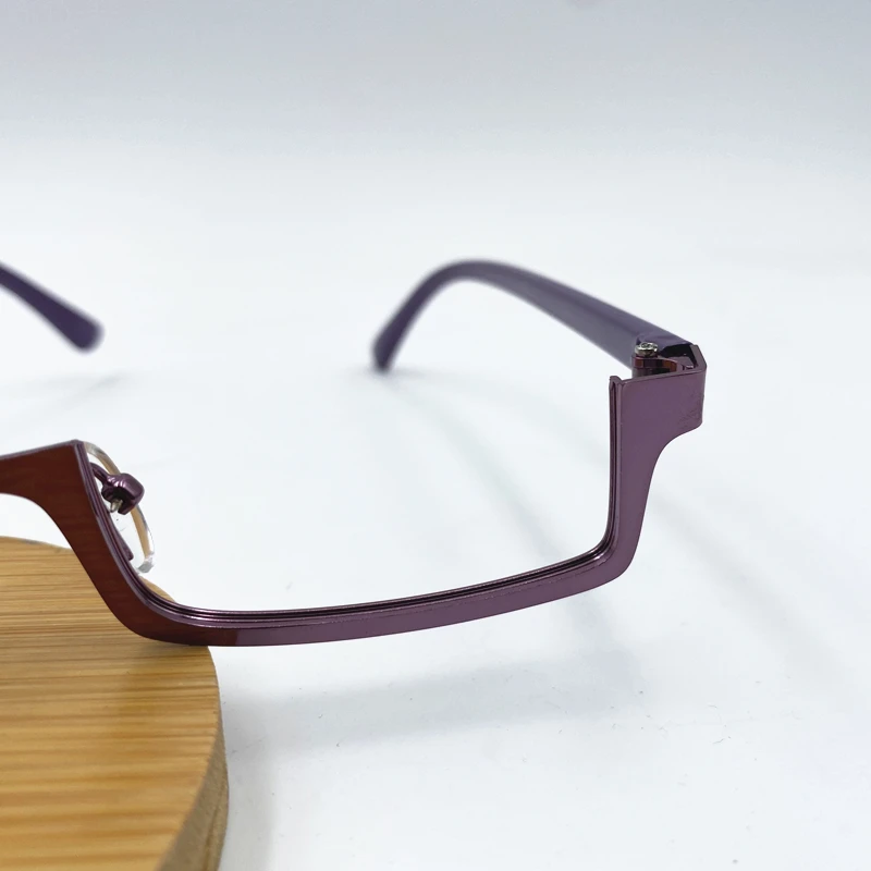 Anime Jujutsu Kaisen Zenin Maki Cosplay Violet Half-frame Lensless Glasses Ornament Prop Mascot Accessories Fans Halloween Xmas
