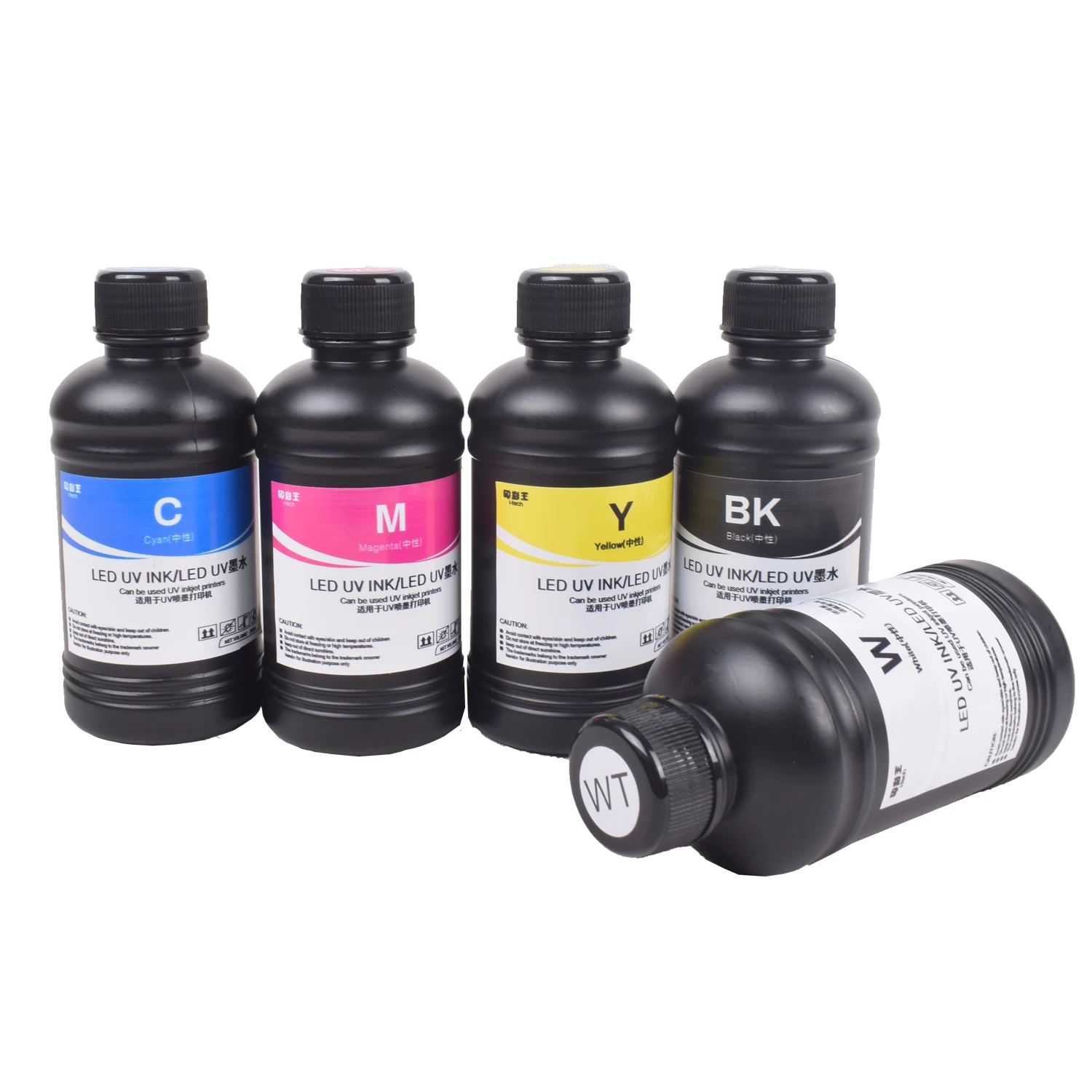 ACHI Ink 5x500ml UV Ink for UV Printer UV Moisturizer Device for Protects Printer Heads UV DTF Ink DTF Ink for A3 DTF Printer