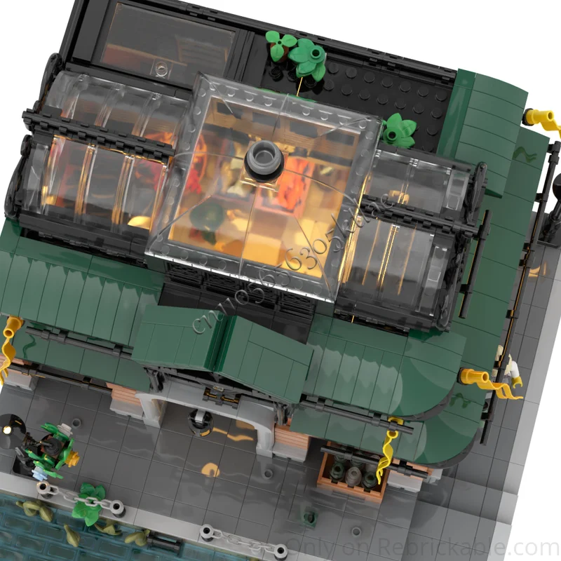 2073 parti MOC City Street Views Hall del mercato modulare Building Block Assemblaggio educativo Giocattoli per bambini Regali di compleanno popolari