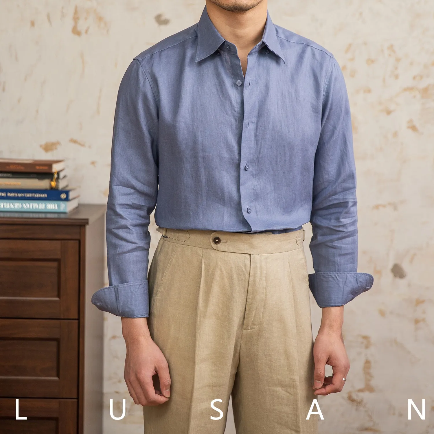 NONE Long Sleeve Linen Shirt 3