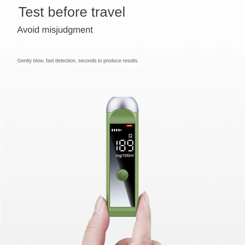 MLGB-Breath Alcohol Tester Rechargeable Breathalyzer Alcohol Test Tools With LCD Display