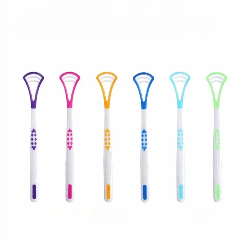 50Pcs Tongue Scraper Oral Cleaner Brush Fresh Breath Cleaning Coated Toothbrush Hygiene Care Tools - Detail 1