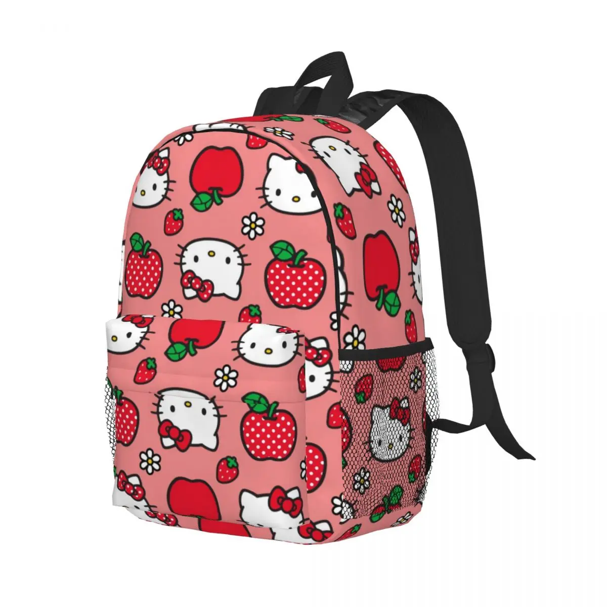 Mochila informal ligera con estampado de Hello Kitty para la escuela, compras al aire libre, oficina, 15 pulgadas