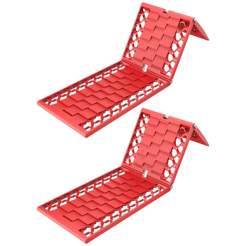 CHIZIYO 2pcs Automobile Escaper Car Foldable Anti-skid Plat Mud Snow Chains For Wheels Tires Roadway Safety Accessories