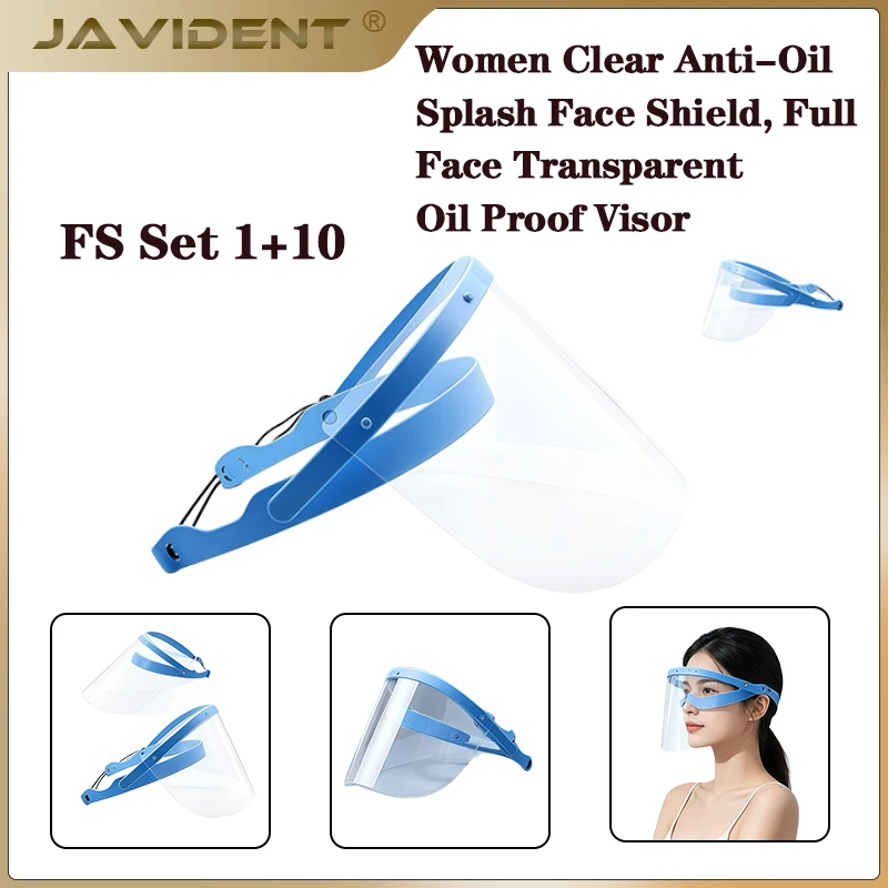 Dental Protective Face Dental Face Shield Dustproof Replacement Covers Detachable Face Shield Anti-Fog Dentist Tools