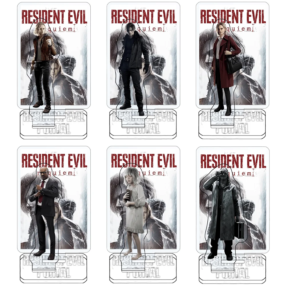 Resident Evil Requiem Grace Ashcroft 15cm Acrylic Stand Keychain Game Merch Desk Decor Collection Gift