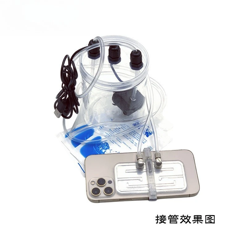Mobile phone water-cooled radiator, live streaming host chasing drama, game, cooling, cooling, silent mobile phone radiator