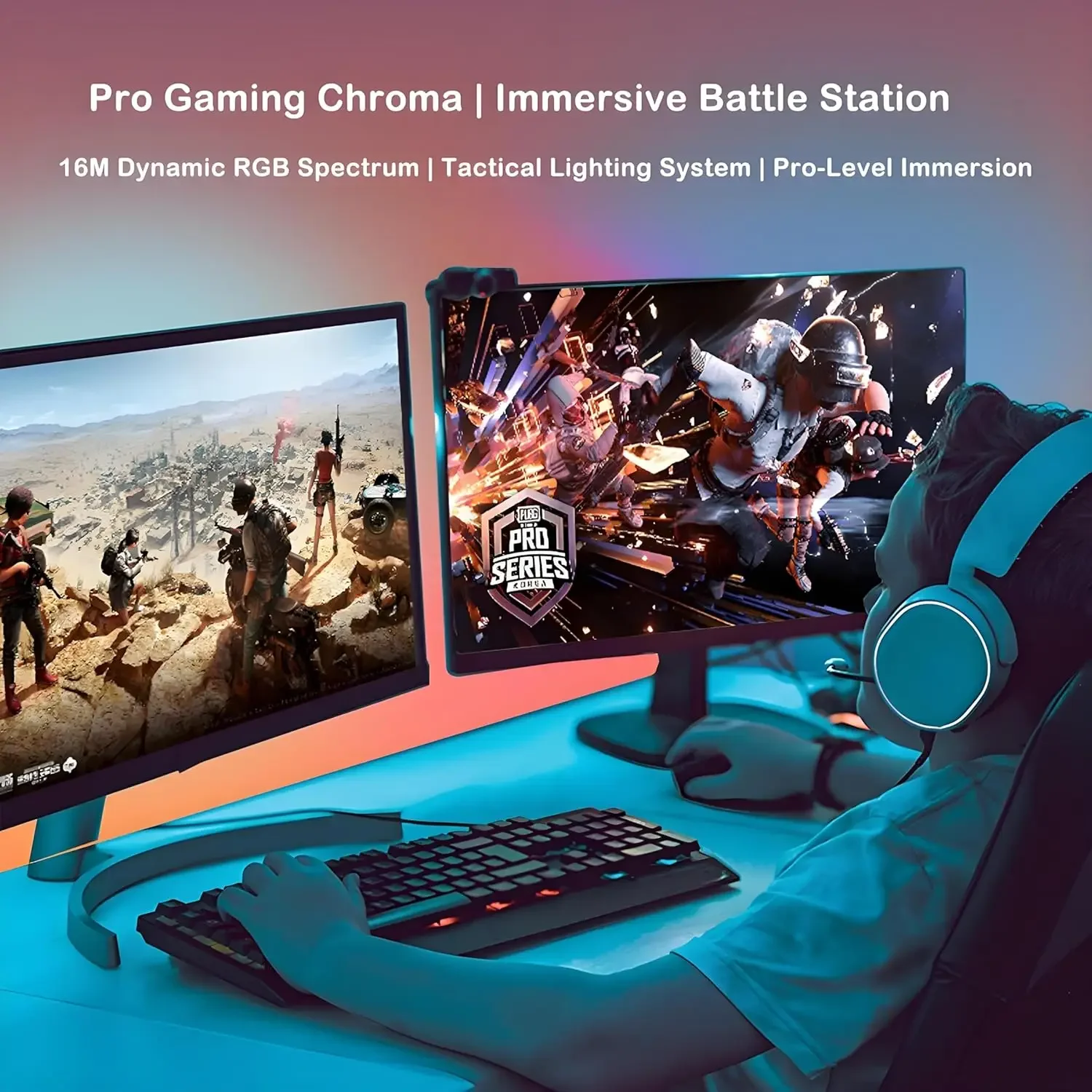 الذكية المحيطة شاشة الكمبيوتر الإضاءة شاشة الكمبيوتر مزامنة LED قطاع ضوء RGB حلم اللون DIY بها بنفسك لعبة حفلة عطلة جو مصباح ديكور