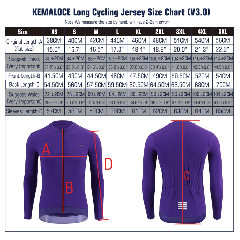 KEMALOCE Cycling Jersey Men Long Sleeve 2025 Autumn&Spring Black&Purple&Grey Reflective Breathable High End Bicycle Bike Jersey