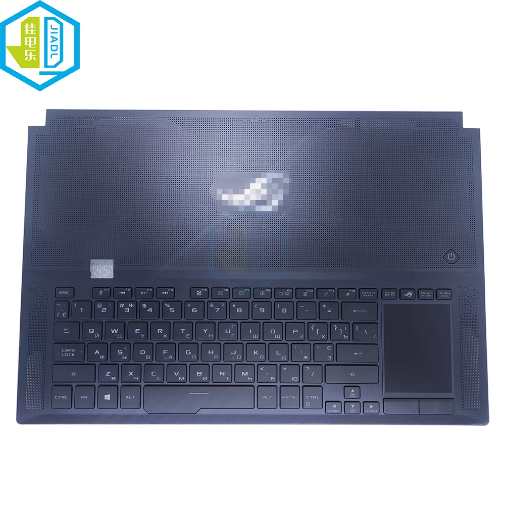 Teclado Luminoso com Touchpad para Asus Rog Gx701 Gx701gw Gx701gxr Russo Francês Azerty Bélgica Novo 90n01u1