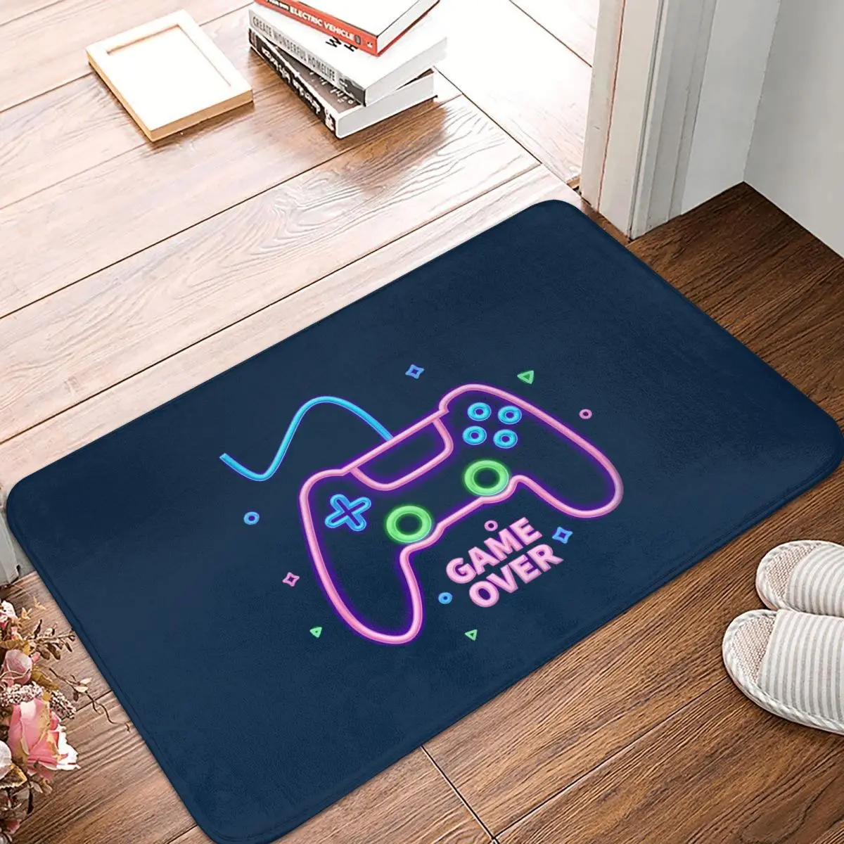 Retro Video Game Turbo Controller Bath Mat Cute Handle Doormat Living Room Carpet Outdoor Rug Home Decoration