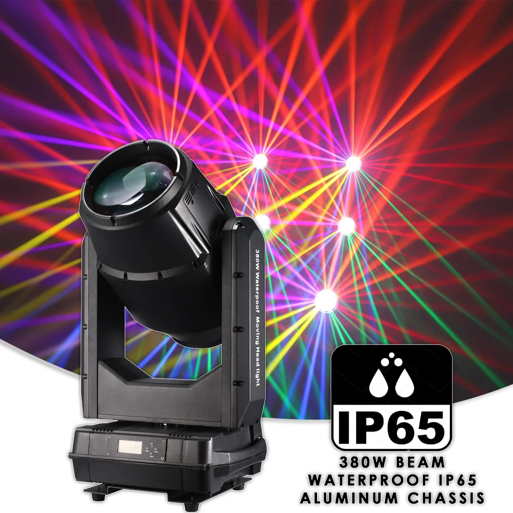 

YUER 380 Вт лучная лампа водонепроницаемая IP65 подвижная голова сценическое освещение для Dj дискотека ночной клуб уличная вечеринка свадьба DMX управление освещение