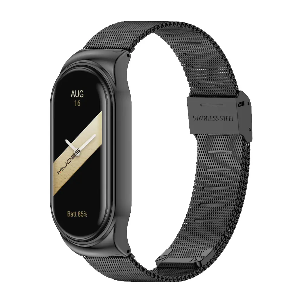 Strap for Mi Band 9 8 7 6 5 Metal Bracelet On Mi Band 4 3 Wristband for Mi Band 8 Strap For Xiaomi Miband NFC Global Version