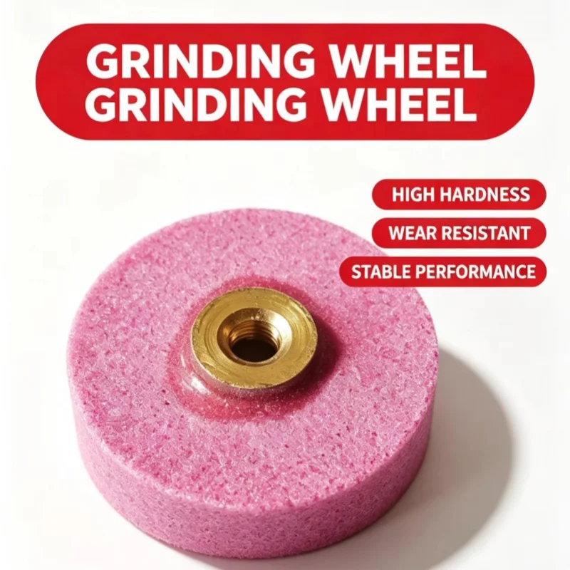 1PC Chromium Corundum Grinding Wheel 6.5mm Hole Surface Polishing Abrasive Stone for Pneumatic Air Micro Grinder