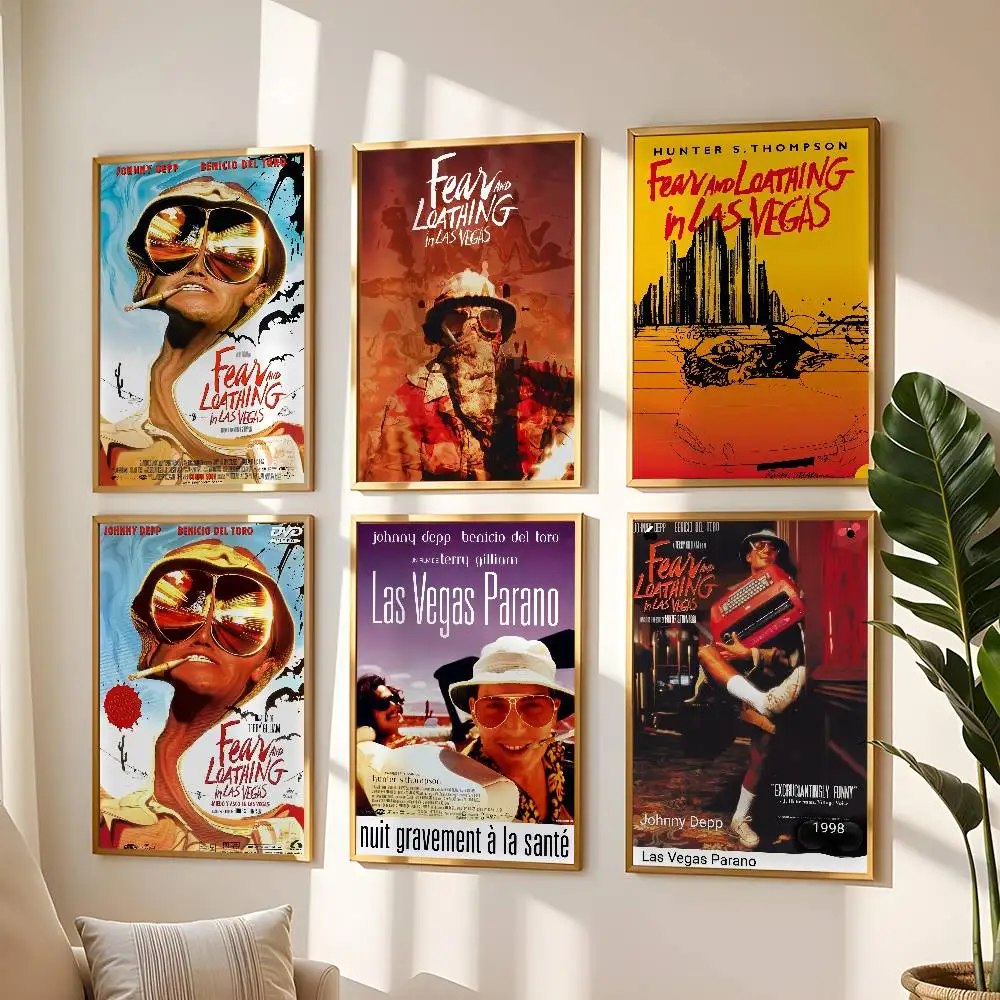 الفيلم الكلاسيكي F-الخوف والكراهية في لاس فيغاس ملصق جودة عالية طباعة مقاوم للماء جدار الفن ملصق لغرفة المعيشة بار #2