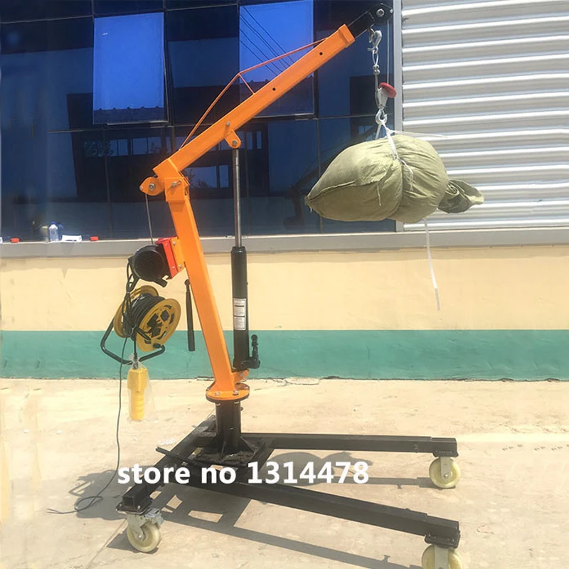 

220v 380v Electric Winch Lifting Machine 500kg Manual and Electric Crane 360 Degree Removable Hoist