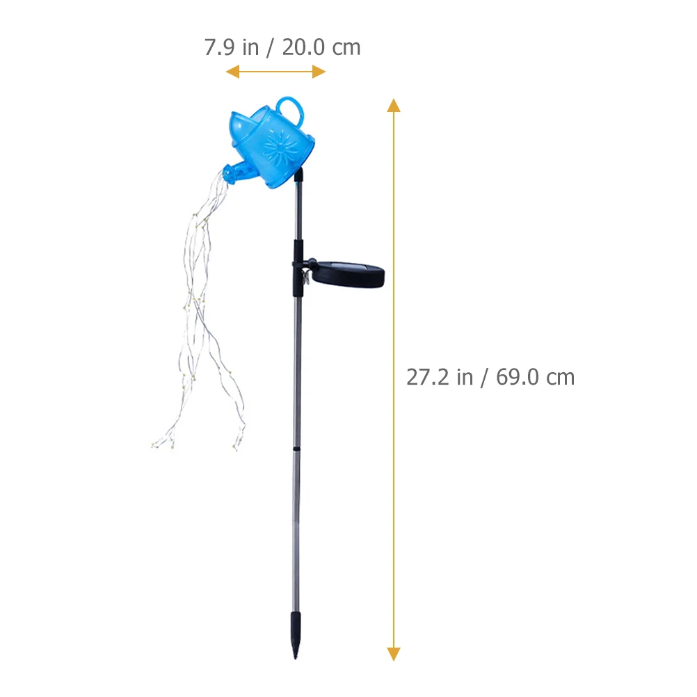 

Shower Lamp Solar Powered LED Garden Light ABS Plastic Stainless Steel Outdoor Landscape Lighting Yard Waterproof Kettle Design