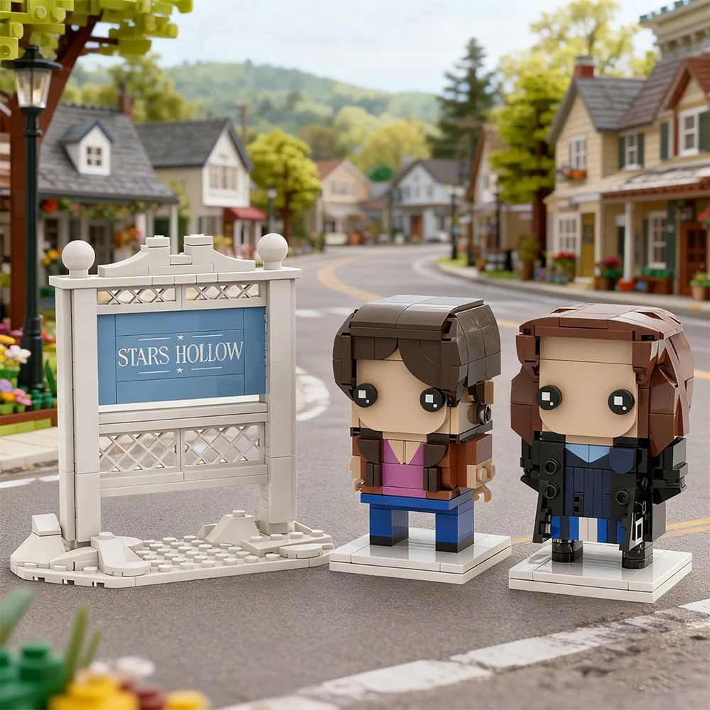 

MOC Gilmore Girls Lorelai and Rory Building Blocks Iconic TV Mother-Daughter Duo Detailed Character Model for Adult Collectors