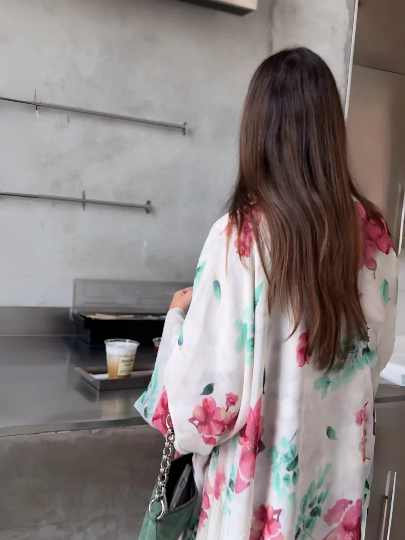 Middle Eastern Printed Floral Abaya+Hajib 2pcs Muslim Women Loose Open Front Abayas Full Sleeve Kaftans Maxi Dresses Jilbabs