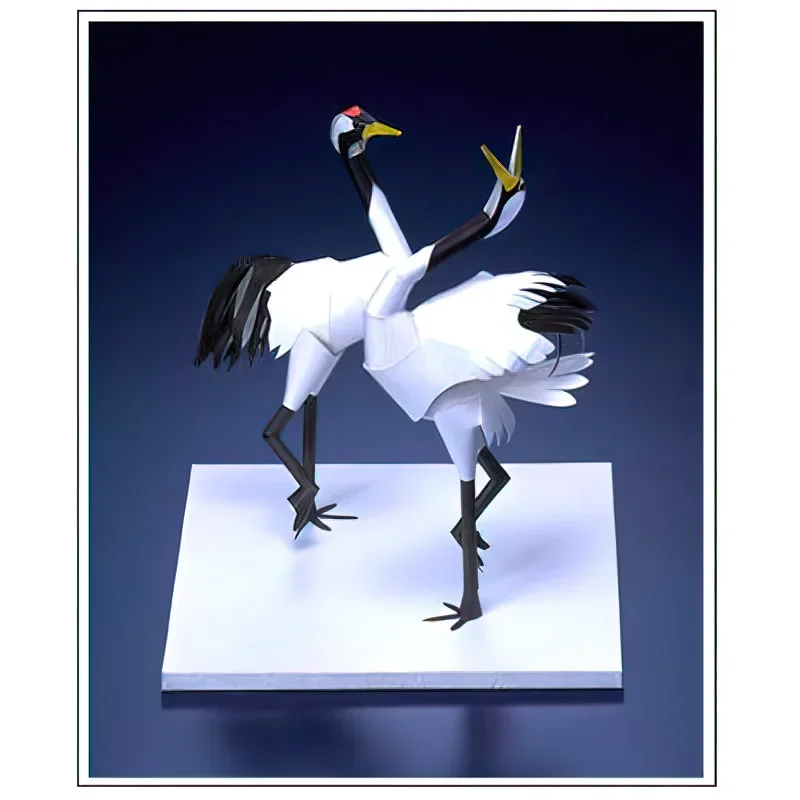 

2 журавля птица оригами искусство мини 3D бумажная модель Papercraft фигурка животного DIY дети взрослые ремесленные игрушки ручной работы QD-264