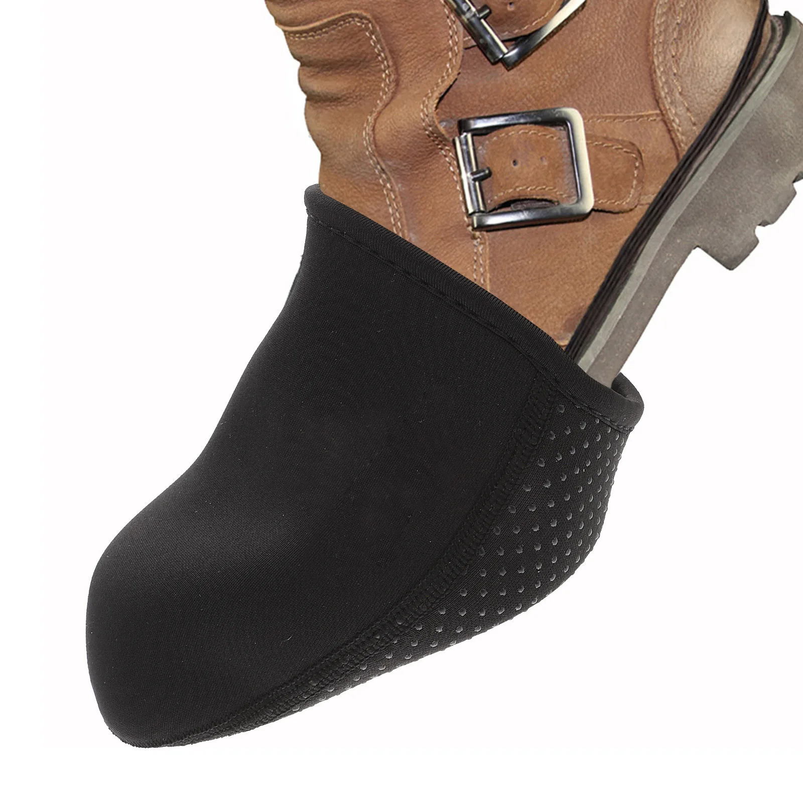 Anti-Slip Gear Shifter Guard Universal Motorcycle Shoe Cover Protectors for Safely Fits All Footwear Sizes