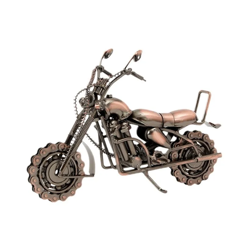 Iron motorcycle, car metal model decoration, home desktop decoration, wine cabinet, TV decoration, handicrafts