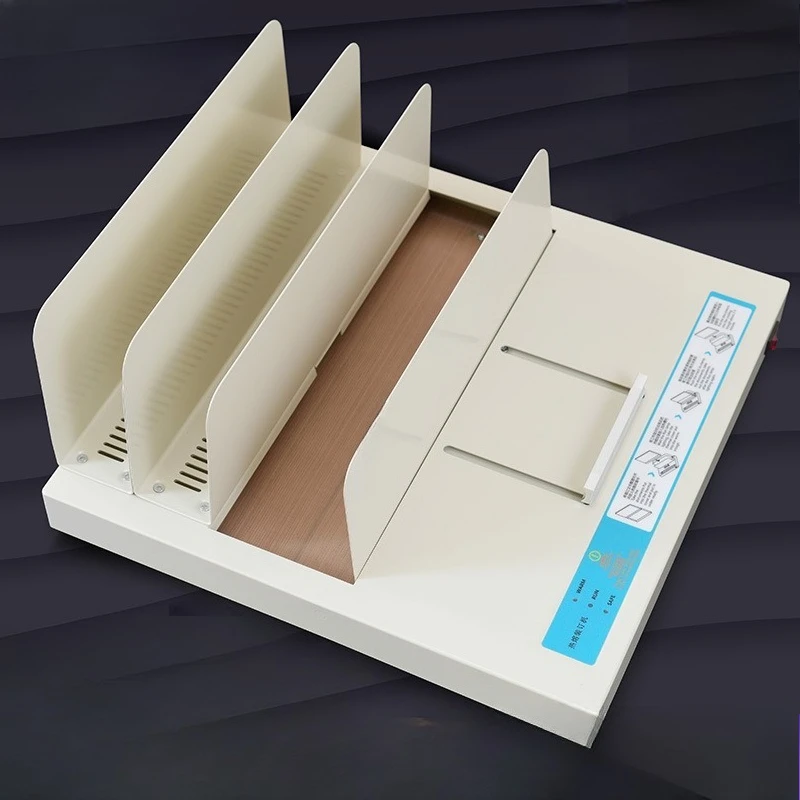 Widen and enlarge the hot melt binding machine, and install the financial  for office use.