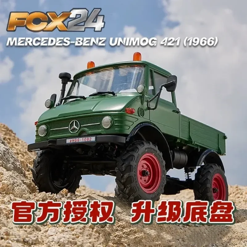 Fms 2.4g 1/24 Unimog Fcx Series Off Road 4wd Rc Climbing Car Remote Control Electric Simulation Car Model Adult Toy Gift