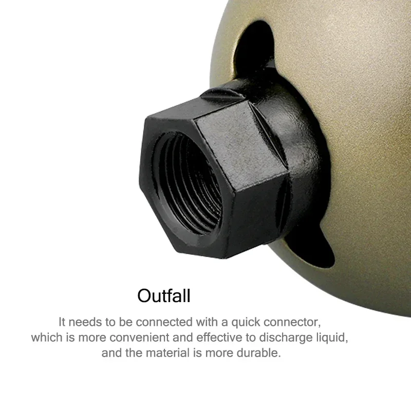 AD402-04 1/2 "Auto Aftapkraan Pneumatische Luchtbron Behandeling Lucht Water Trap Separator Droger Afdruiprek Filter