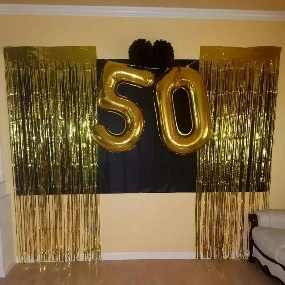 40Inch Jumbo Gold Foil Number Balloons 10-90 for Birthday Anniversary Party Decorations with Individual Packaging - Image 5