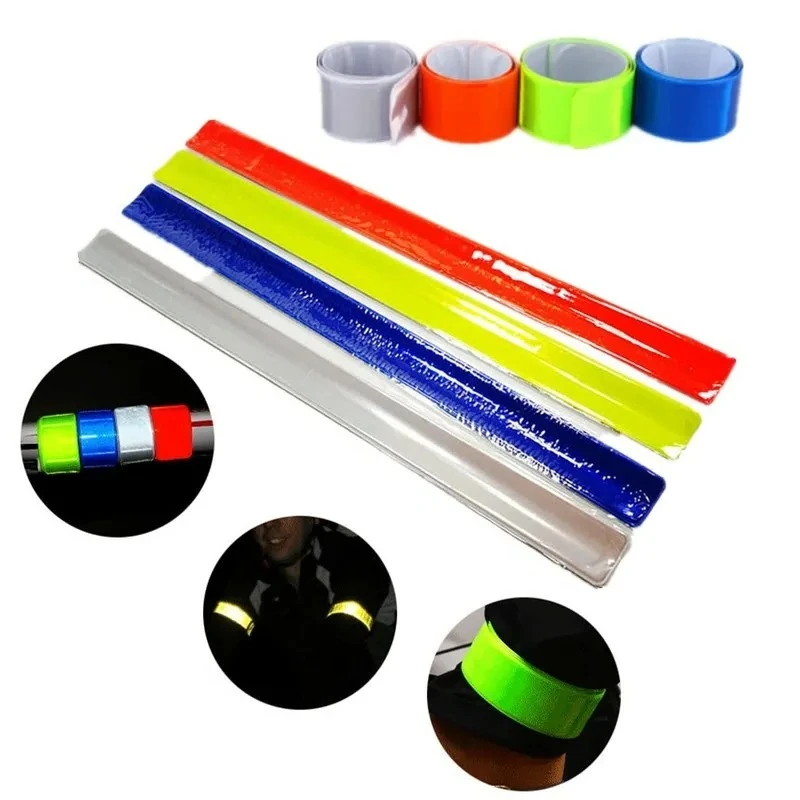 40cm Night Running Clap Circle Warning Strips Sport Safety Protective Tape Bike Cycling Stickers Light Strap Accessories