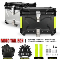 Motorrad helm Topcase, Motorrad Top Box, Motorrad Kofferraum Box, Universal Aluminium Motorrad Kofferraum Box, Outdoor Travel wasserdichter Gepäck koffer