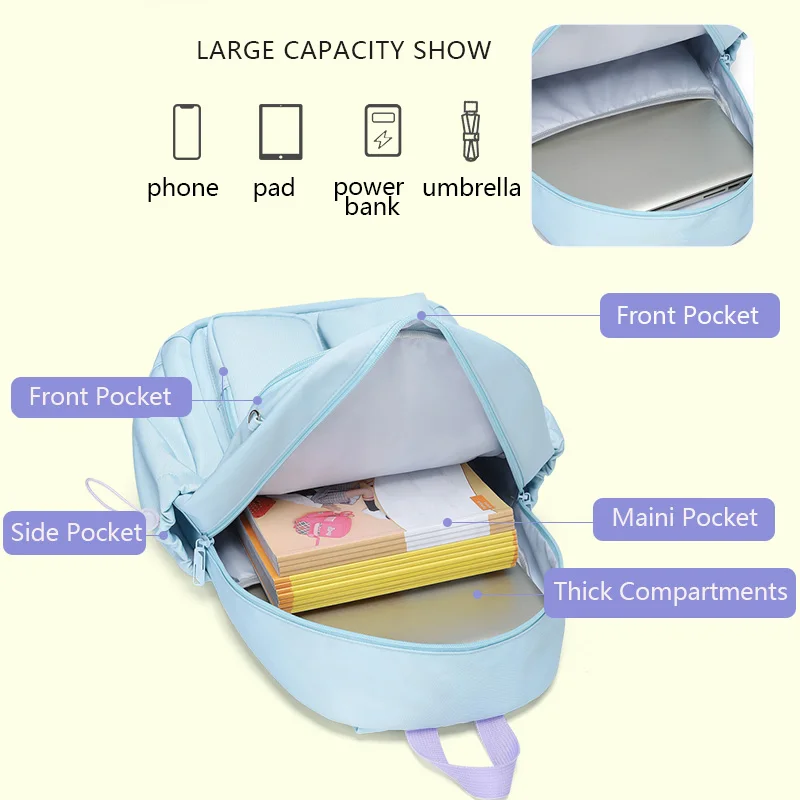 School Bags Backpack For Teenagers Girl Backpacks Waterproof Students Schoolbag