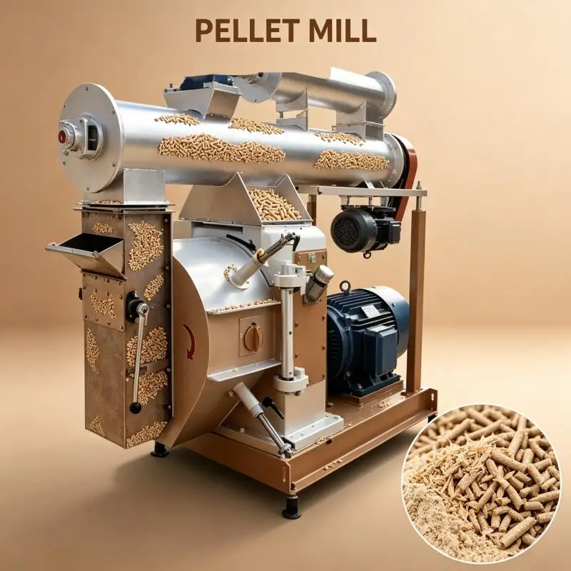 Ring Mold Granulator Sheep Pig Feed Processing Pellet Production Maker Machine for Make Grass Feed