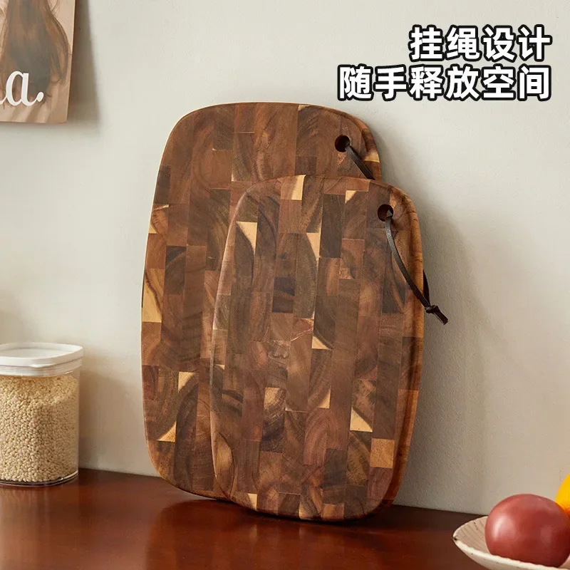 

Acacia Wood Chopping Board Kitchen Household Solid Cutting Boards Knife Meat Chopping Blocks Auxiliary Food Fruit Cutting Board