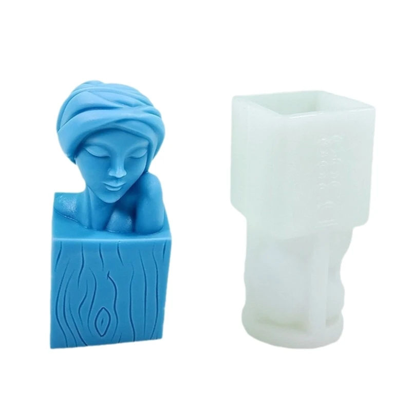 Molde silicona personalizable para hacer decoraciones retratos únicas, escultura cabeza mujer única, molde