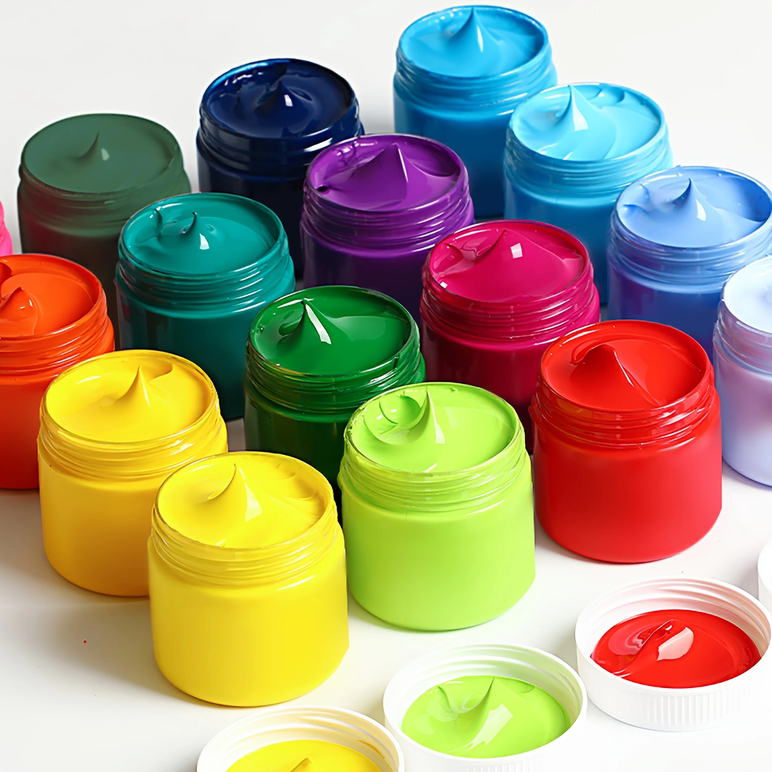 طلاء أكريليك أصباغ رسم احترافية لوحة فنية مقاومة للماء صبغة يدوية إبداعية داخلية وخارجية